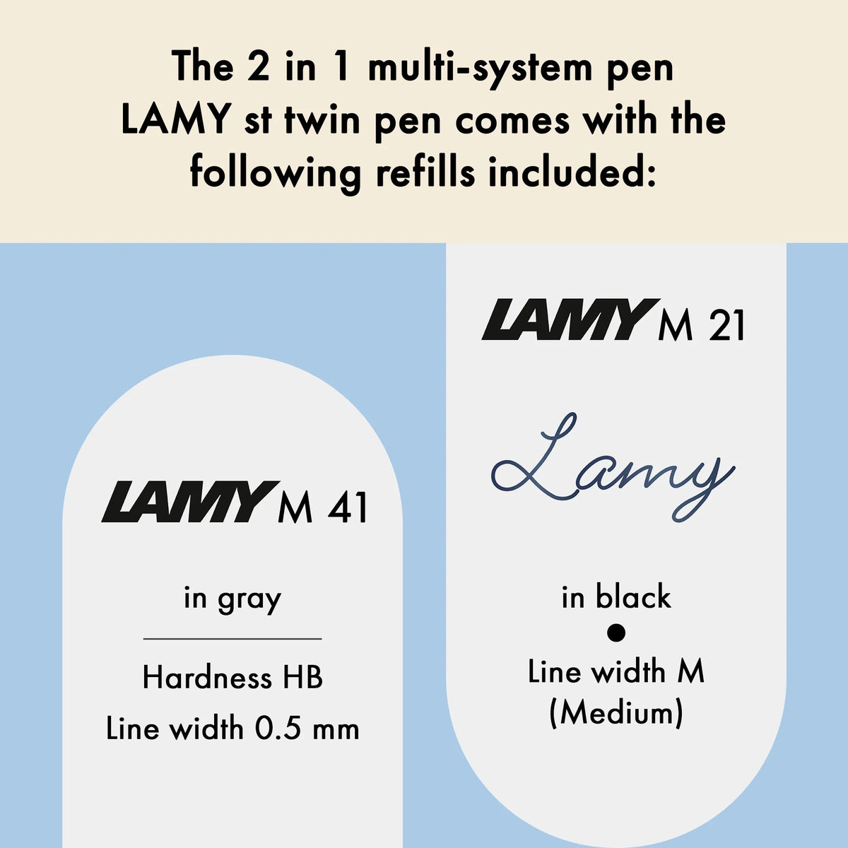LAMY st twin pen Multisystem Pens