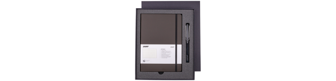 LAMY Siyah Defterli Roller Kalem Seti 