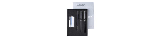 LAMY Al-star siyah dolma, versatil ve roller kalem seti
